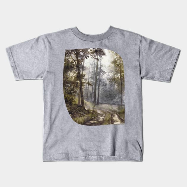 Wet Morning in the Forest Kids T-Shirt by KKmiecik_ART